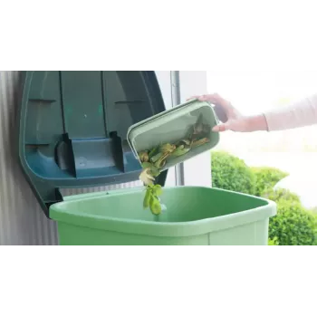 Brabantia 215803 Taisnstūra Atkritumu Trauks Pārtikas Atkritumiem 1.8 L Zaļš
