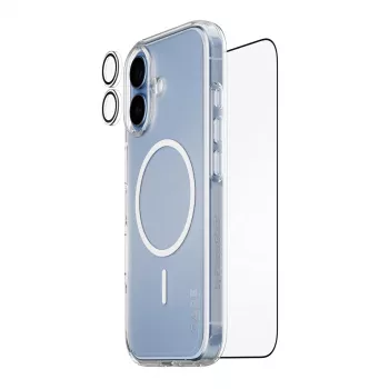 PanzerGlass CARE 3-in-1 Flagship Explorer Bundle iPhone 17 – triecienizturīgs aizsargstikls, kameras aizsargi un maciņš
