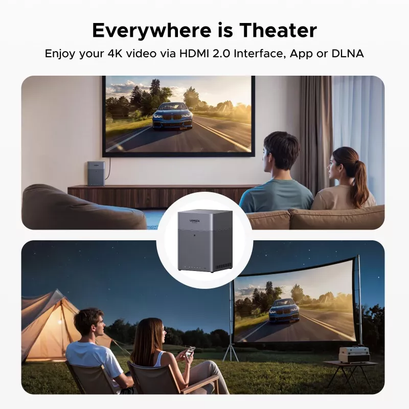 UGREEN NAS DH4300 Plus 4-bay 120TB ar 2.5GbE un USB-C