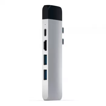 Doks Satechi ST-TCPHES alumīnija USB-C centrmezgls ar Ethernet