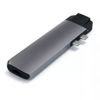 Satechi ST-TCPHEM Thunderbolt 3 dokstacija klēpjdatoram, pelēka