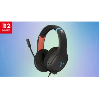 Austiņas Turtle Beach Airlite Fit Charcoal Black vadu spēļu austiņas ar flip-to-mute mikrofonu