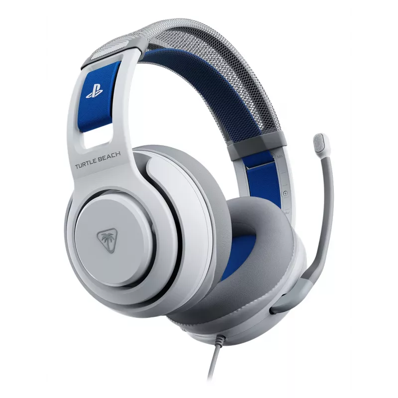 Turtle Beach Atlas 200 Baltas vadu spēļu austiņas PS5 un PS4 - oficiāli licencētas PlayStation