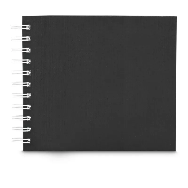 Hama Fine Art fotoalbums Melns 30 lapas 14 x 14 cm Spirāles iesējums