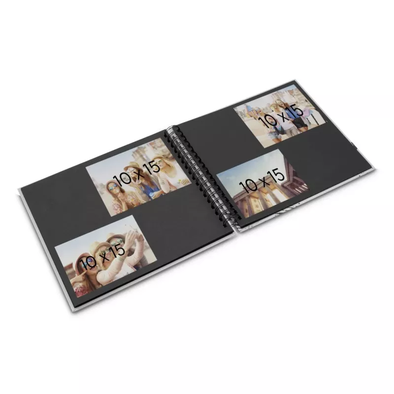 Hama 00009858 fotoalbums sarkans 100 lapas spirāles iesējums