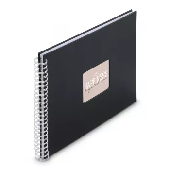 Hama Fine Art Black fotoalbums 300 lapas 10 x 15 cm spirāles iesējums