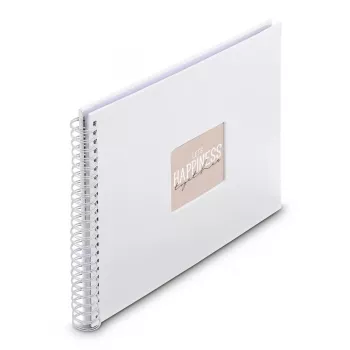 Hama Fine Art fotoalbums Balts 300 lapas 10 x 15 cm spirāles iesējums