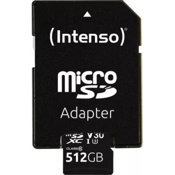 MicroSDXC karte Intenso 512GB UHS-I Class 10 3433493