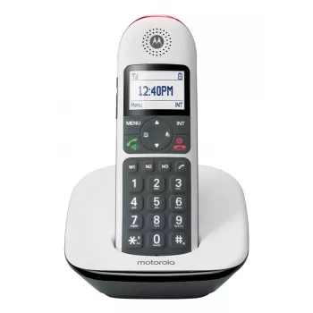 Bezvadu telefons MOTOROLA CD5001 Balts DECT 1.8 GHz, viens klausulis