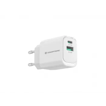 Conceptronic ALTHEA19W33 2-Port 33W GaN USB PD Lādētājs, USB-C x 1, USB-A x 1, QC 3.0, PPS, PD 3.0