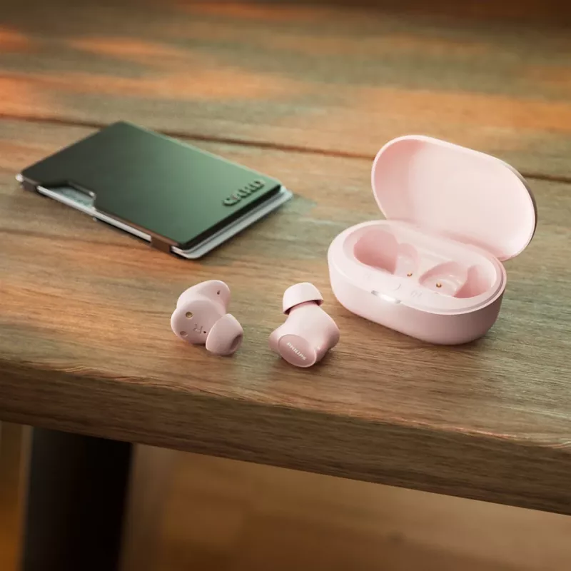 Philips TAT1209PK/00 austiņas True Wireless Stereo (TWS) Iekšauss Zvanu/Mūzikas Bluetooth Rozā