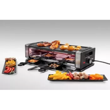 Raklešu grils Unold Delice Basic 1200 W 8 personām Melns Nerūsējošais tērauds