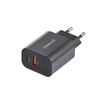 Strāvas adapteris Intenso W30AC 30W USB-A USB-C Melns