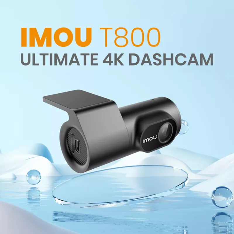 Imou T800 4K Ultra HD Wi-Fi DC melna auto reģistrators
