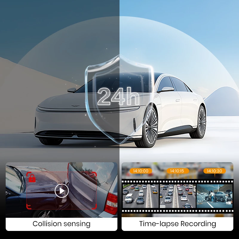 Imou T800 4K Ultra HD Wi-Fi DC melna auto reģistrators