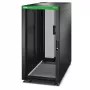 APC Easy Rack ER6422, 24U, Melns, ar jumtu, riteņiem, kājām, 4 kronšteiniem un sānu paneļiem, bez apakšas, 1198H x 600W x 1200D mm