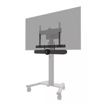 Neomounts AV30-500BL videobāra stiprinājums 43–110 collu displejiem — VESA līdz 600×400, max 10 kg, platums 900 mm