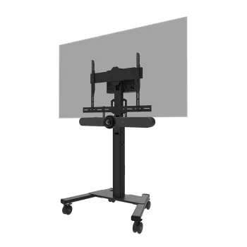 Neomounts AV30-500BL videobāra stiprinājums 43–110 collu displejiem — VESA līdz 600×400, max 10 kg, platums 900 mm