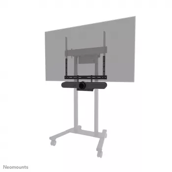 Neomounts AV60-500BL videobāra un klēpjdatora plaukta komplekts 43–110 collu displejiem, VESA līdz 600x400, max slodze 8 kg, platums 900 mm