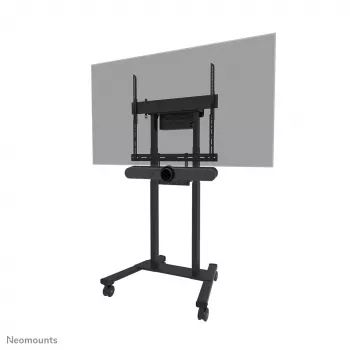 Neomounts AV60-500BL videobāra un klēpjdatora plaukta komplekts 43–110 collu displejiem, VESA līdz 600x400, max slodze 8 kg, platums 900 mm