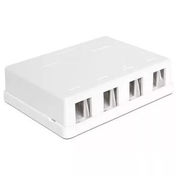 DeLOCK 86208 kontaktligzdas kārba, balta
