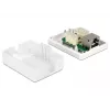 DeLOCK 86169 RJ-45 kontaktligzda, virsmas montāža, balta