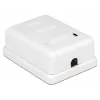 DeLOCK 86169 RJ-45 kontaktligzda, virsmas montāža, balta