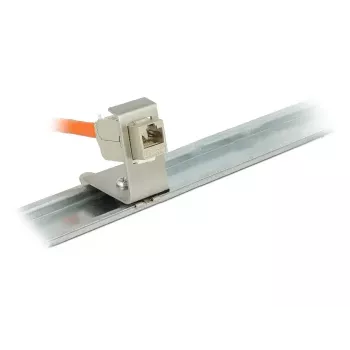 DeLOCK 86259 Keystone turētājs DIN sliedei, metāls, 1 ports