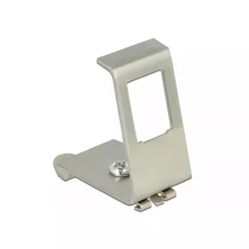 DeLOCK 86259 Keystone turētājs DIN sliedei, metāls, 1 ports
