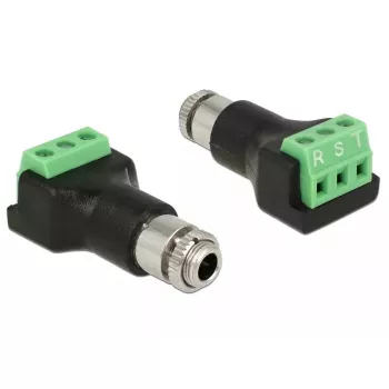 DeLOCK 65878 Dzimuma mainītājs — 3,5 mm stereo ligzda uz spaiļu bloku