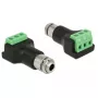 DeLOCK 65878 Dzimuma mainītājs — 3,5 mm stereo ligzda uz spaiļu bloku