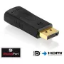 Adaptera kabelis DisplayPort uz HDMI Innovation IT PI150 — DP uz HDMI, apzeltīti kontakti, melns