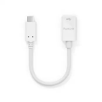 USB kabelis PureLink IS230 0,1m USB C uz USB A Balts