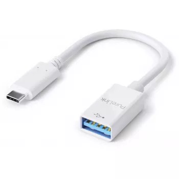 USB kabelis PureLink IS230 0,1m USB C uz USB A Balts