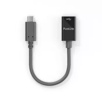 PureLink IS231 USB OTG kabelis 0,1 m USB-C (vīriešu) uz USB-A (sieviešu) melns