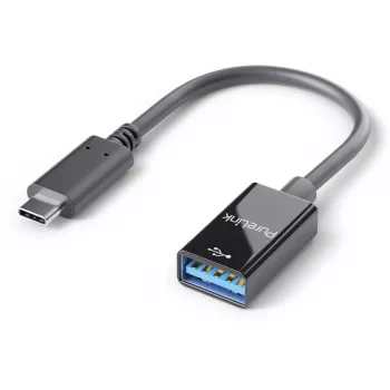 PureLink IS231 USB OTG kabelis 0,1 m USB-C (vīriešu) uz USB-A (sieviešu) melns