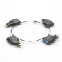 PureLink IQ-AR300 mazs adapteru gredzens, 4x USB-C uz VGA/HDMI/miniDP/DP, melns