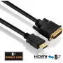 HDMI–DVI kabelis PureLink PI3000-005 0.5m