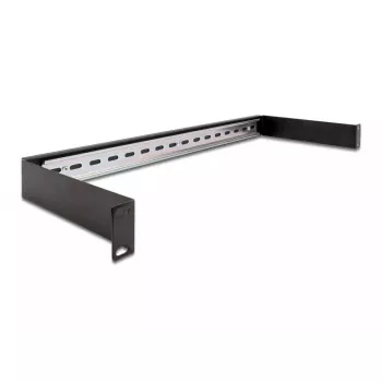 DeLOCK 19 inch DIN sliedes panelis 1U melns