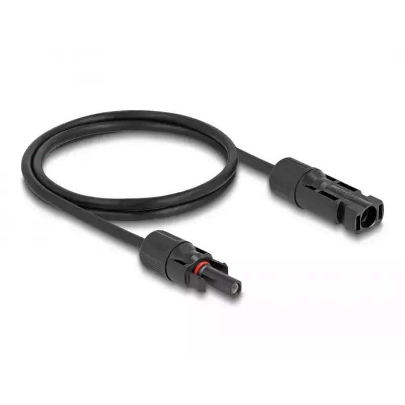 DeLOCK DL4 Saules kabelis 4 mm² vīrietis-sieviete 1 m melns