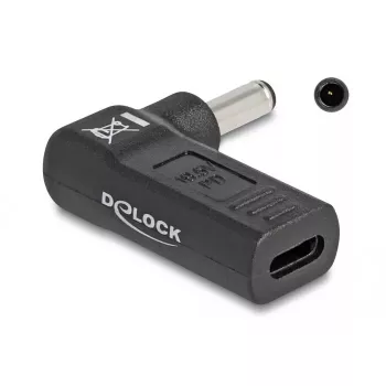 DeLOCK Adapter USB Type-C sievišķais uz Dell 4.5x3.0mm vīrišķais 90° leņķī