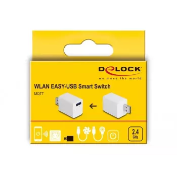 Smart Plug DeLOCK 11828 Iekštelpu Wi-Fi 2A Balts