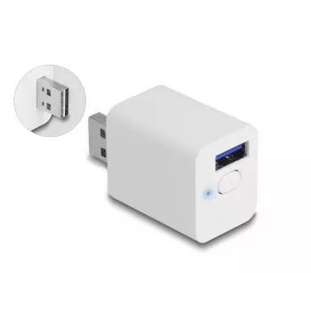 Smart Plug DeLOCK 11828 Iekštelpu Wi-Fi 2A Balts