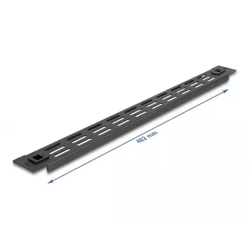 Ventilējams aizpildījuma panelis DeLOCK 19 collu 66985 Melns Metāls 1U