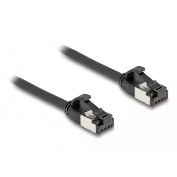 Tīkla kabelis DeLOCK RJ45 spraudnis-spraudnis Cat.8.1 1m Melns