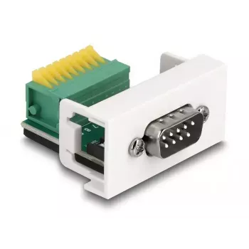 DeLOCK Easy 45 modulis D-Sub 9 kontaktu vīrišķais uz spaiļu bloku 22.5 x 45 mm