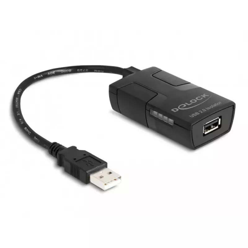 DeLOCK USB 2.0 Izolators Type-A vīrietis pret sievieti 5 kV galvaniskā izolācija