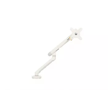 BakkerElkhuizen BE Flexible Single White – viena monitora roka, balta, ar skavu, līdz 10 kg