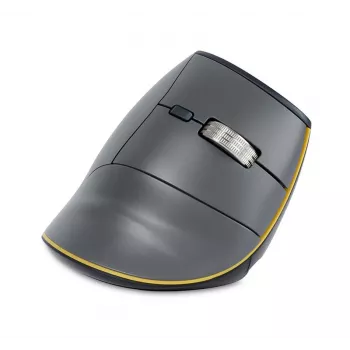 BakkerElkhuizen FastForward pele, vertikāla, optiska, RF bezvadu + Bluetooth + USB Type-C, 500 DPI, pelēka