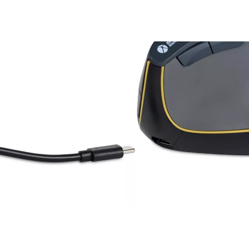 BakkerElkhuizen FastForward pele, vertikāla, optiska, RF bezvadu + Bluetooth + USB Type-C, 500 DPI, pelēka